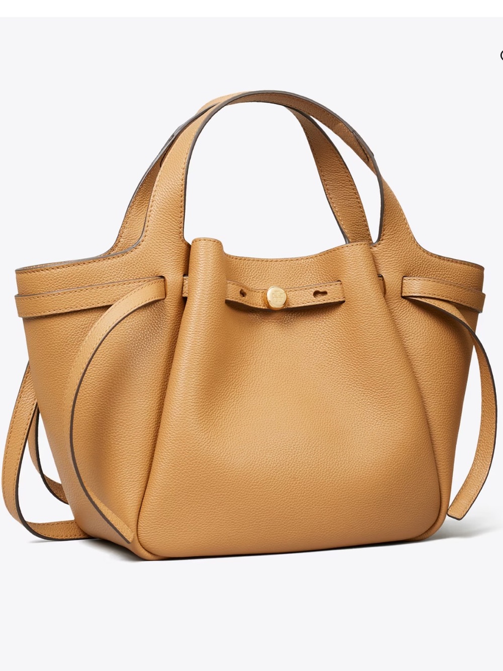 NWOT Tory Burch Romy small Leather Tote bag in Tiramisu (Light Tan)